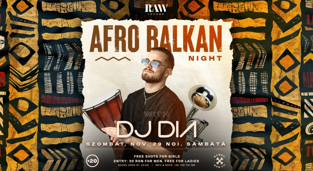 dj dia afro balkan night raw lounge