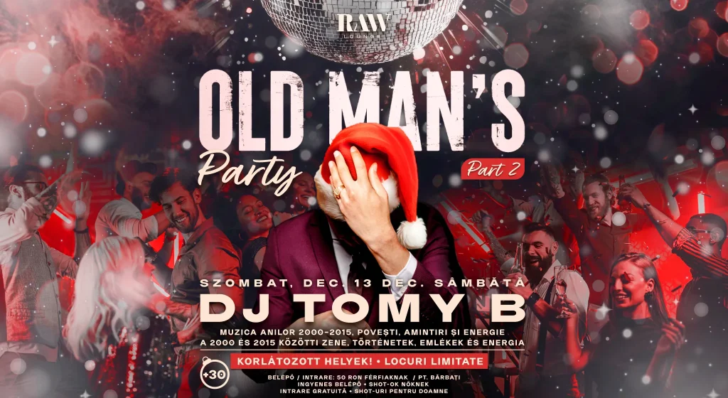 old mans party raw lounge afis poster